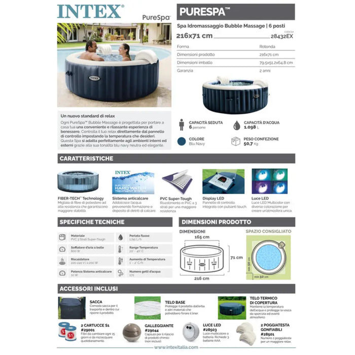 НАДУВАЕМО ДЖАКУЗИ INTEX NAVY