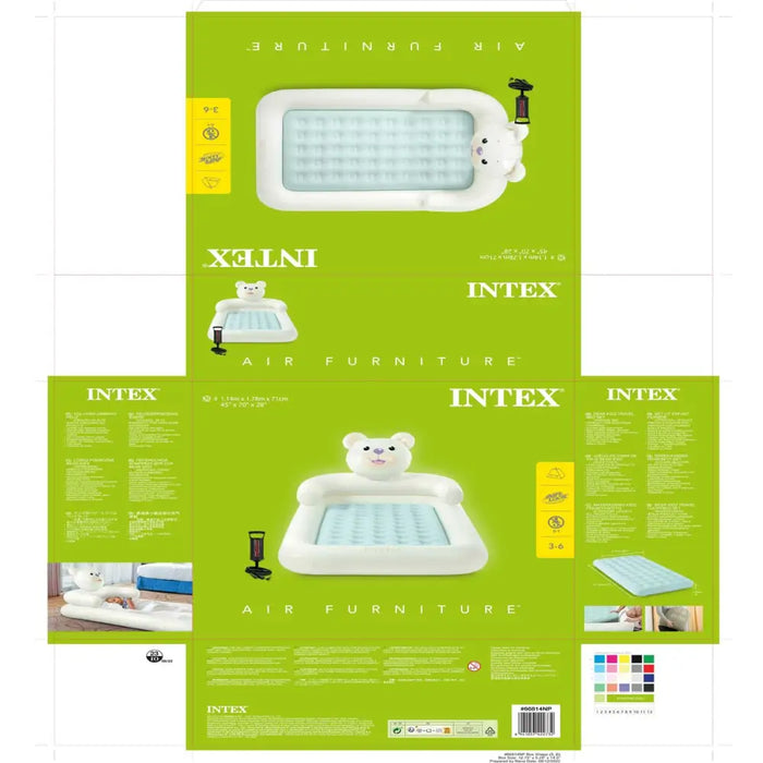 Надуваемо Легло Intex Junior Мечка 114 x 10 x 178 cm 3 броя