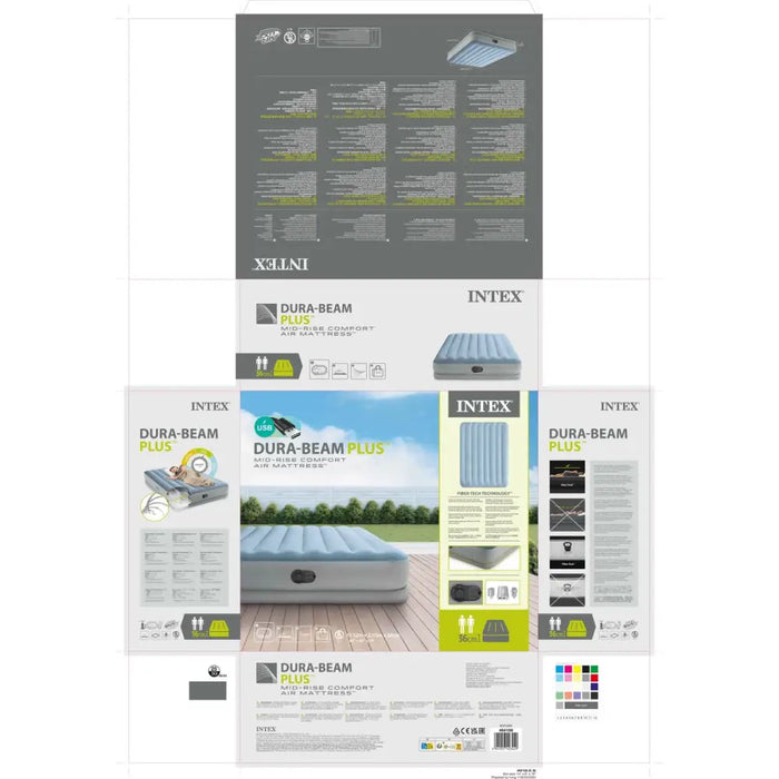 Надуваемо Легло Intex Comfort Queen 152 x 36 x 203 cm 2 броя