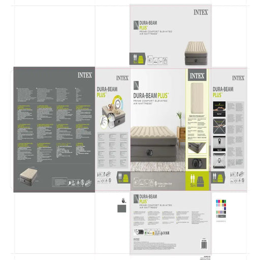 Надуваемо Легло Intex Queen Prime Comfort Elevated 152 x 51