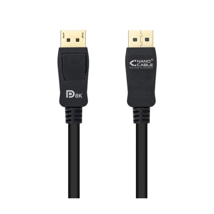 Кабел DisplayPort NANOCABLE 10.15.2501 HDR 8K Ultra HD Черен 1 m