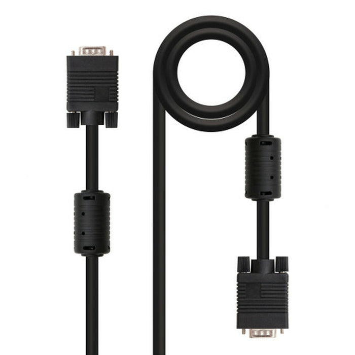 VGA кабел NANOCABLE 10.15.0106 Черен 6 m