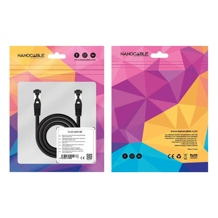 USB Cable NANOCABLE 10.20.2007-BK Черен 7 m