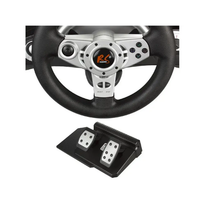 NanoRS RS700 контролер за игри черен сребрист USB волан