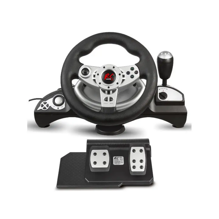 NanoRS RS700 контролер за игри черен сребрист USB волан