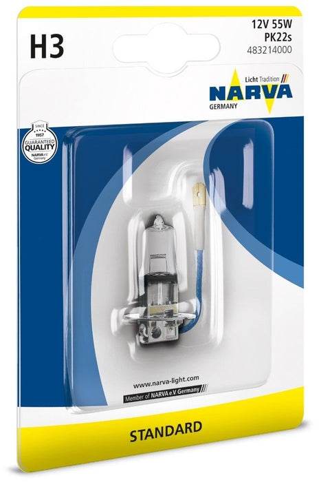 Автомобилна крушка NARVA - H3, 12V, 55W, PK22s