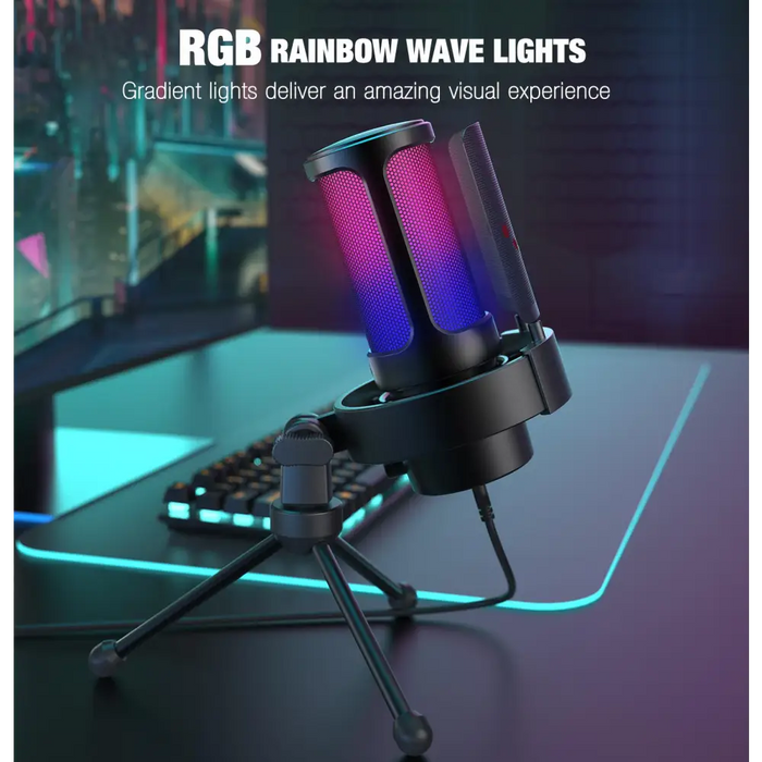 Настолен микрофон FIFINE A8V RGB - Black