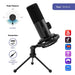 Настолен микрофон FIFINE K658 Dynamic RGB - Black