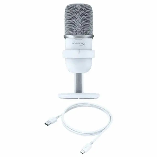 Настолен микрофон HyperX SoloCast USB Бял