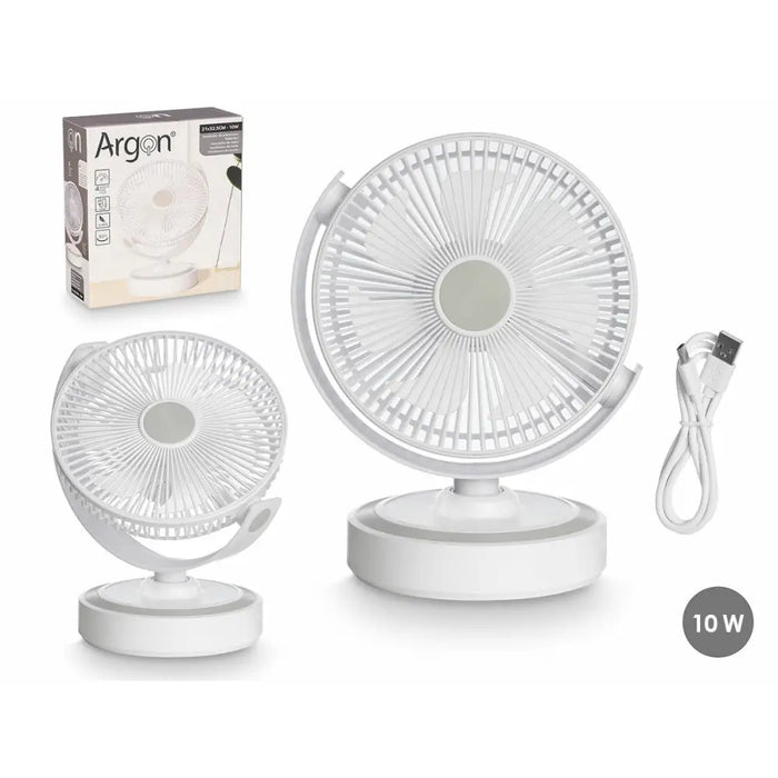 Настолен вентилатор Argon Бял 10 W 21 x 28 x 32,5 cm