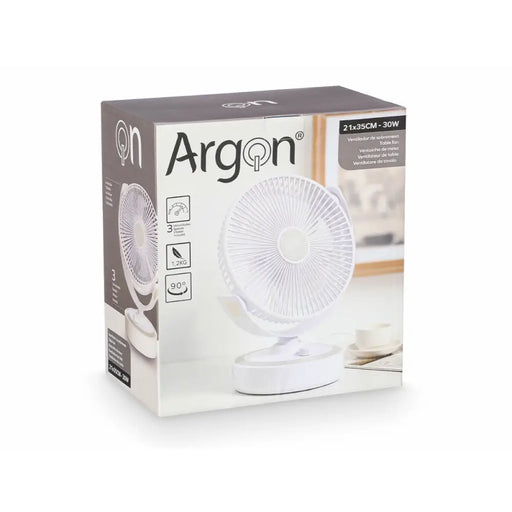Настолен вентилатор Argon Бял 30 W 21 x 28 x 32,5 cm