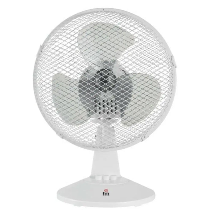 Настолен вентилатор Grupo FM 65786 25 W Ø 23 cm Бял