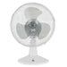 Настолен вентилатор Grupo FM 65786 25 W Ø 23 cm Бял