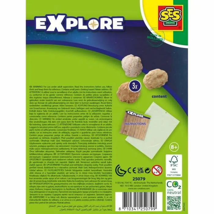 Настолна игра SES Creative Explore Geodes (FR)