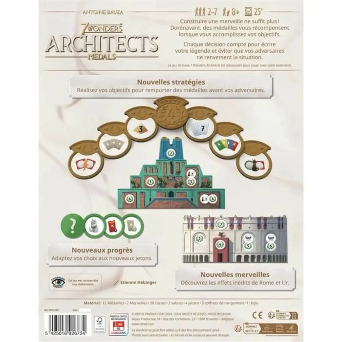 Настолна игра Asmodee 7 Wonders: Architects