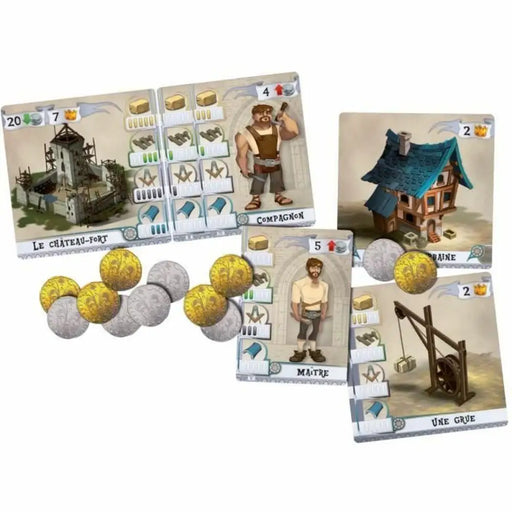 Настолна игра Asmodee Bâtisseurs (Les): Moyen âge (FR)