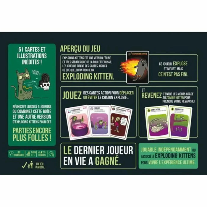 Настолна игра Asmodee Zombie Kittens