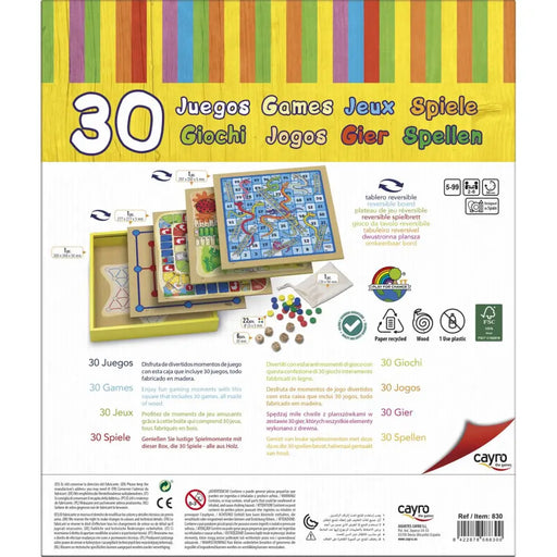 Настолна игра Cayro 30 Games (31 x 31 x 5.5 cm) 31 x 31 x
