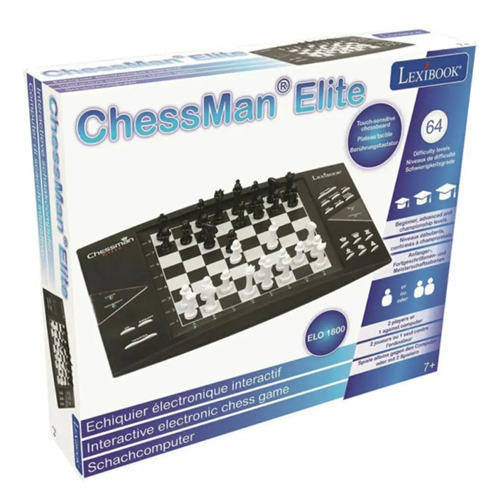 Настолна игра Chessman Elite Lexibook CG1300 Черен/Бял