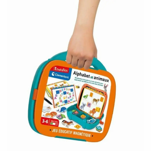 Настолна игра Clementoni Magnetic Letters & Animals Case