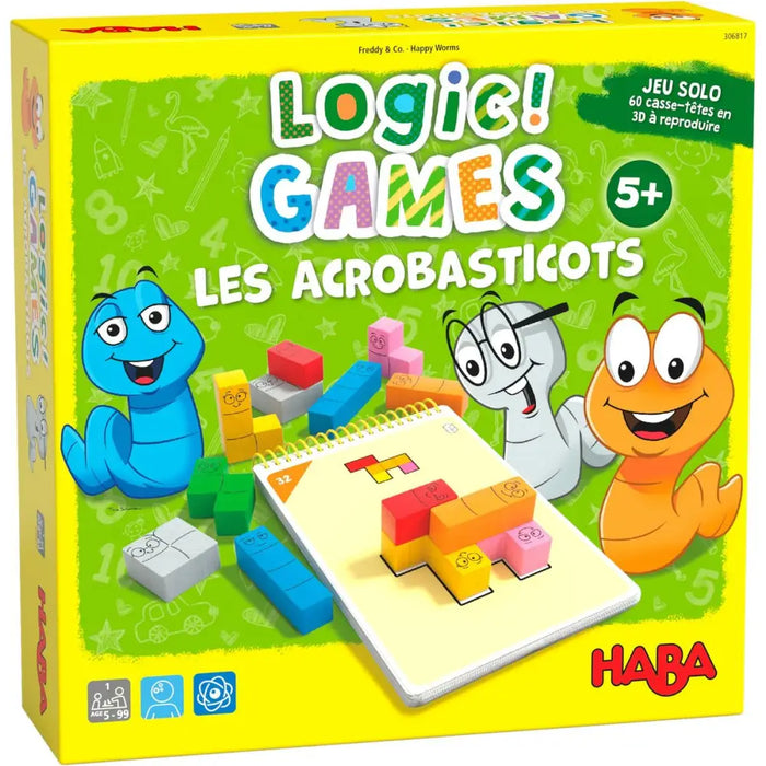 Настолна игра HABA Logic Games - Happy Worms