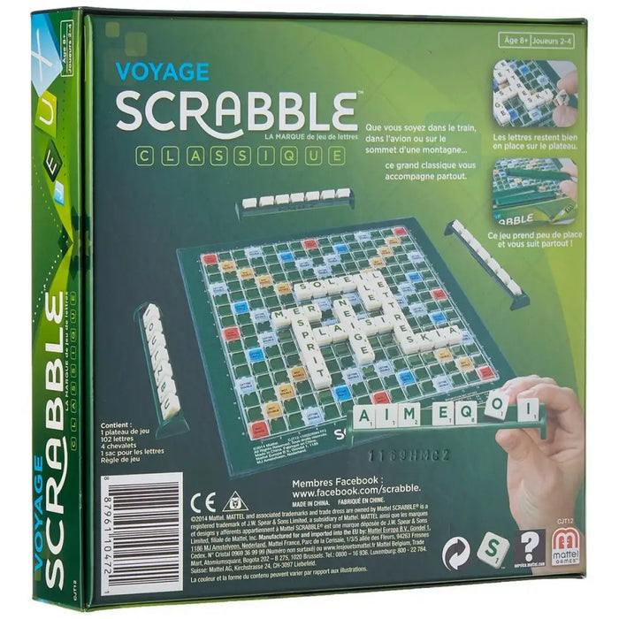 Настолна игра Mattel Scrabble Voyage (FR)