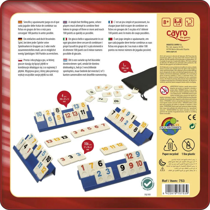 Настолна игра Rummi Classic Cayro 753 27 x 27 x 5,7 cm