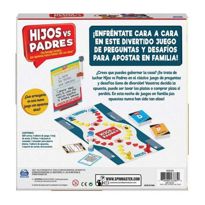 Настолна игра Spin Master Hijos vs Padres 206 Части 26,99 x