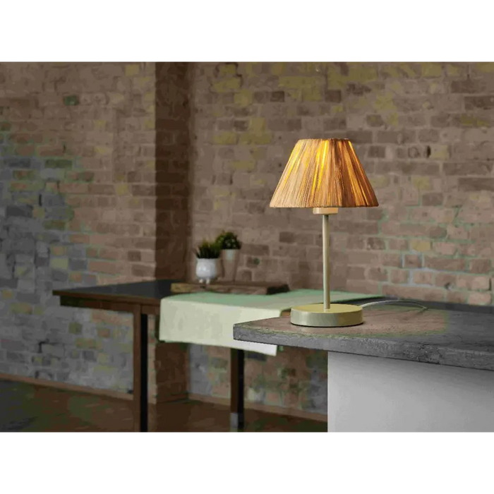 НАСТОЛНА ЛАМПА DECOR RAFFIA E27 КАФЯВО