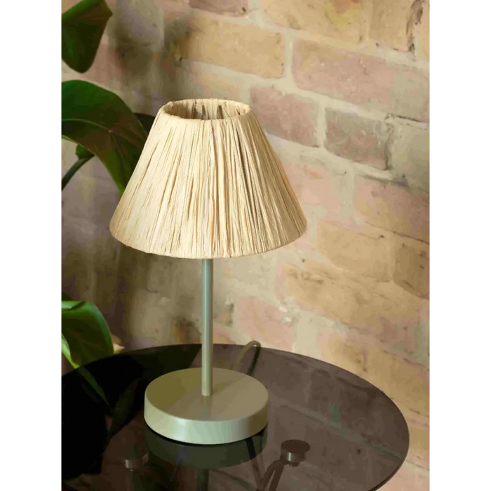 НАСТОЛНА ЛАМПА DECOR RAFFIA E27 КАФЯВО