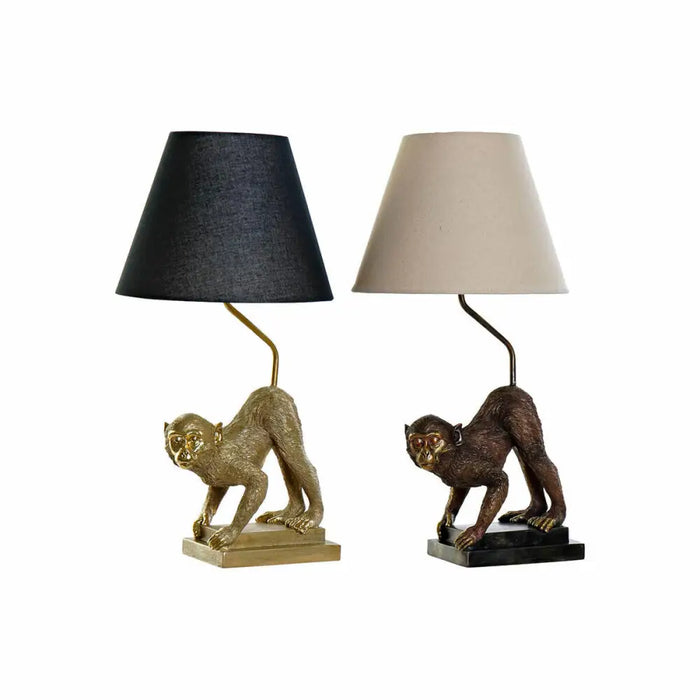 Настолна лампа DKD Home Decor 32,5 x 30 x 60 cm Черен Бежов