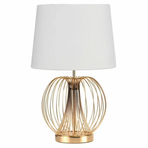 Настолна лампа DKD Home Decor 32.5 x 32.5 x 52 cm Метал Бял