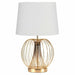 Настолна лампа DKD Home Decor 32.5 x 32.5 x 52 cm Метал Бял