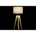 Настолна лампа DKD Home Decor Бежов Дървен Кафяв 220 V 50 W
