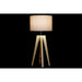 Настолна лампа DKD Home Decor Бежов Дървен Кафяв 220 V 50 W