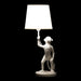 Настолна лампа DKD Home Decor Бял Черен полиестер Метал