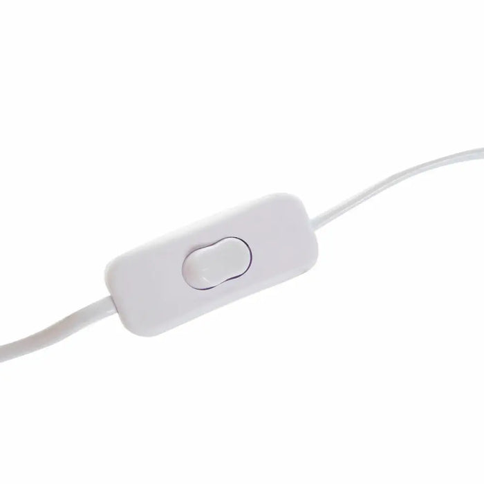 Настолна лампа DKD Home Decor Бял Естествен Бамбук 40 W 220