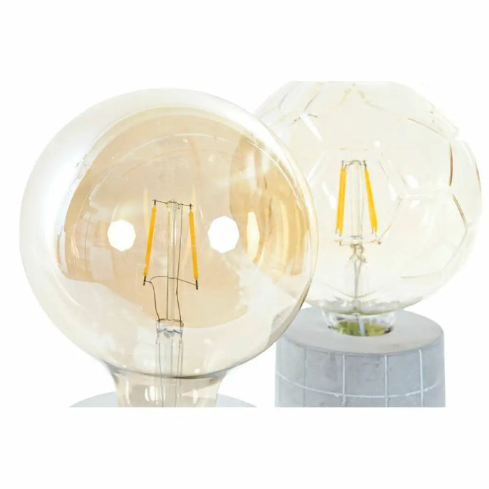 Настолна лампа DKD Home Decor Бял Сив Златен Цимент 12 x 12