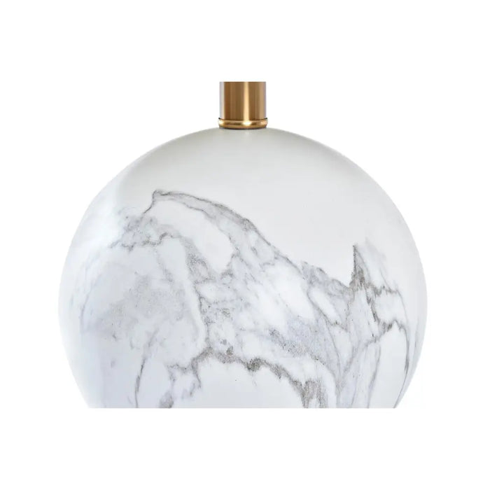 Настолна лампа DKD Home Decor Бял Златен Метал 50 W 220 V