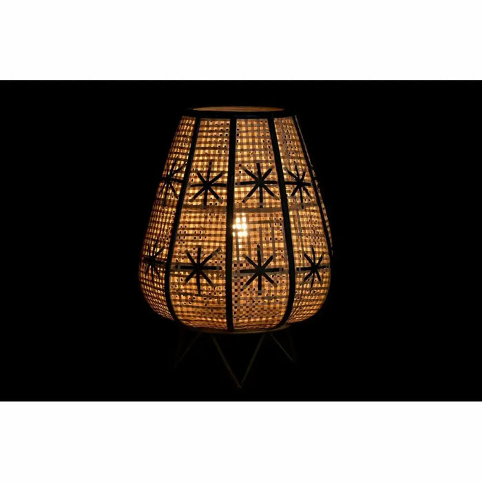 Настолна лампа DKD Home Decor Черен Метал Кафяв 220 V 50 W