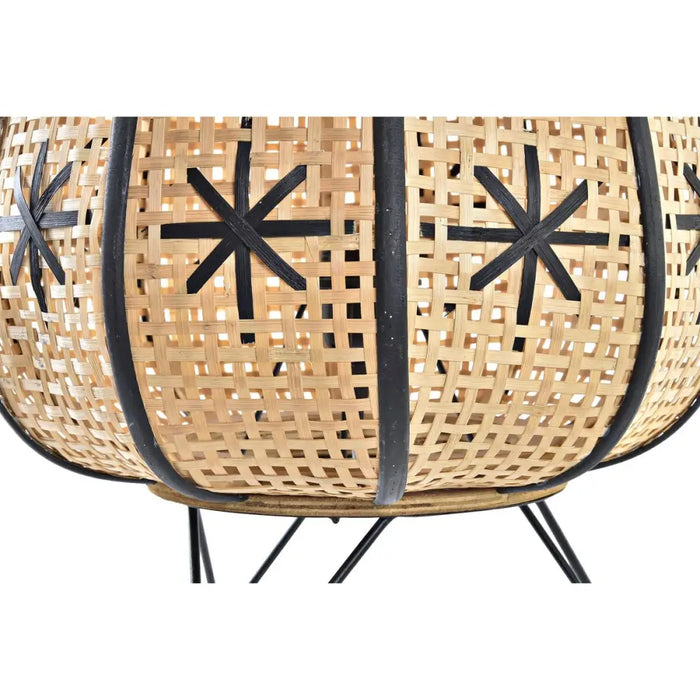 Настолна лампа DKD Home Decor Черен Метал Кафяв 220 V 50 W