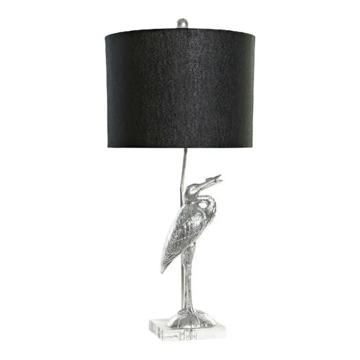Настолна лампа DKD Home Decor Черен Сребрист Смола 60 W 220
