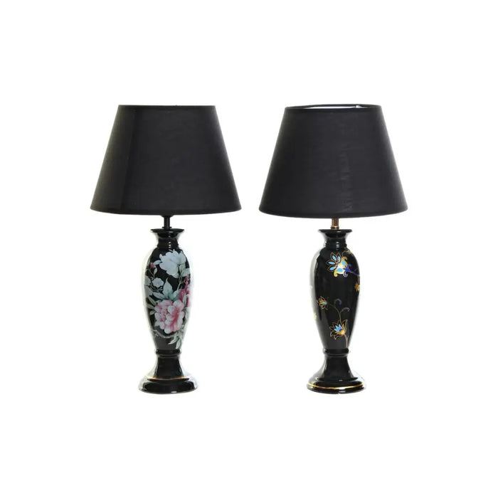 Настолна лампа DKD Home Decor Черен Златен Lind 220 V 50 W