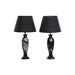 Настолна лампа DKD Home Decor Черен Златен Lind 220 V 50 W