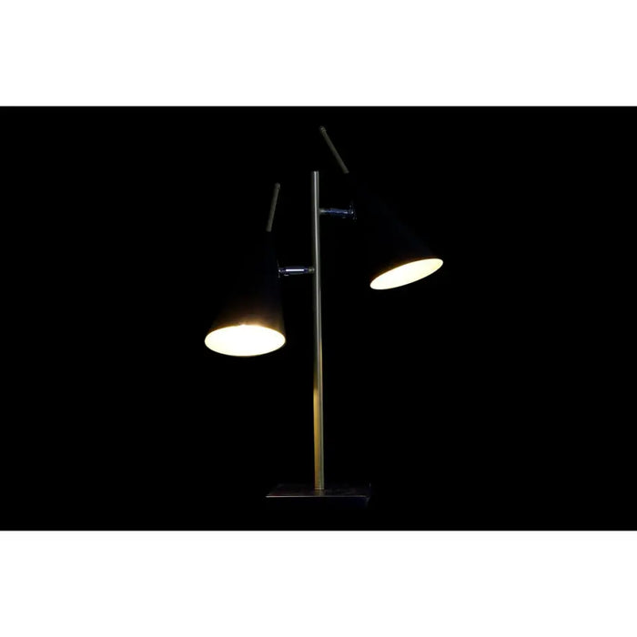 Настолна лампа DKD Home Decor Черен Златен Метал 25 W 220 V