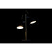 Настолна лампа DKD Home Decor Черен Златен Метал 25 W 220 V