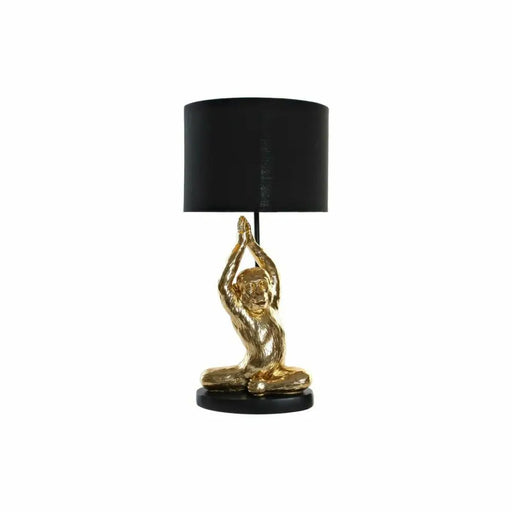 Настолна лампа DKD Home Decor Черен Златен полиестер Смола
