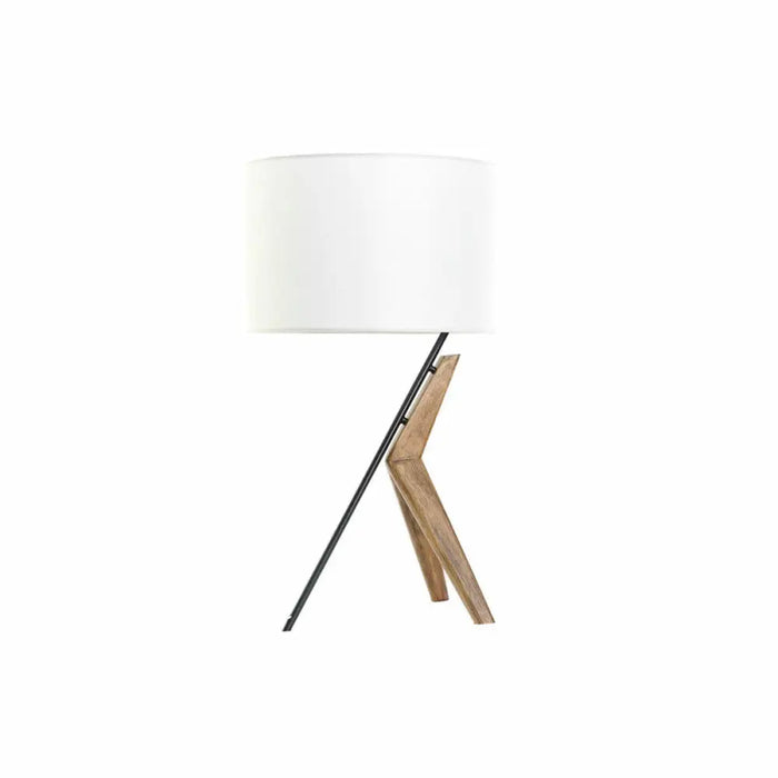Настолна лампа DKD Home Decor Черен Метал Кафяв Бял Tamm