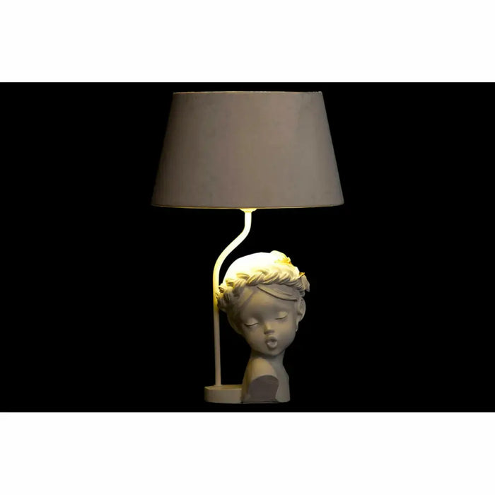 Настолна лампа DKD Home Decor Червен Смола Светло розово