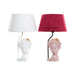 Настолна лампа DKD Home Decor Червен Смола Светло розово